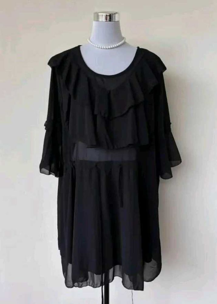 Stylish Black Top/Short Dress
