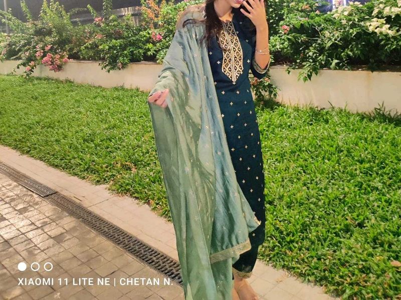 Elegant Embroidered Kurta Set