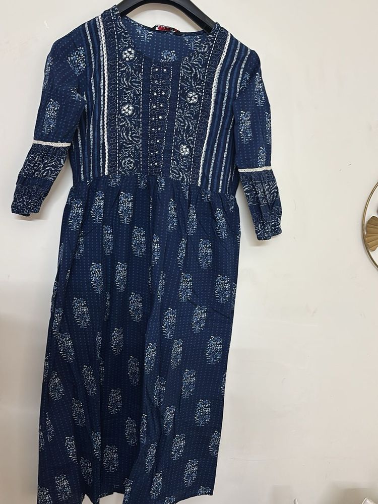 Indigo Print Kurta