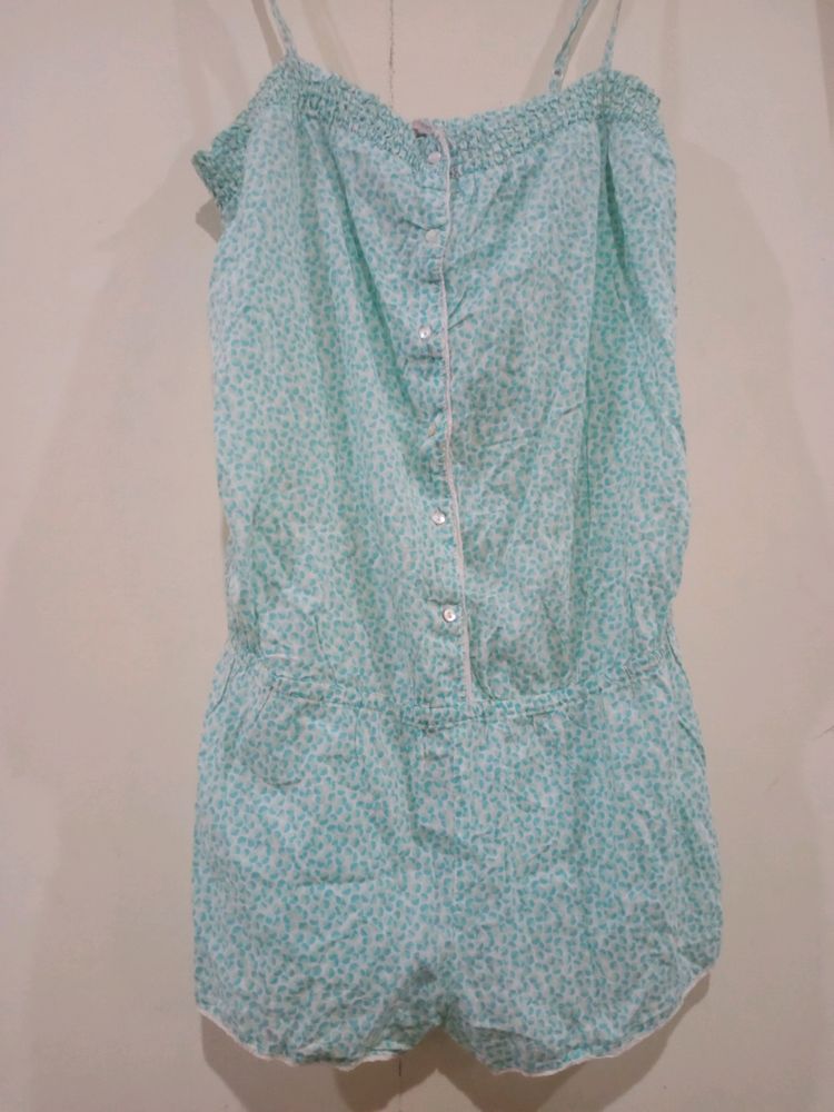 Printed Short Jumpsuit