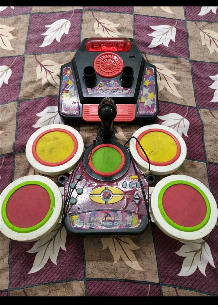 Kids Electronic Drum Set kit with mic 🎤