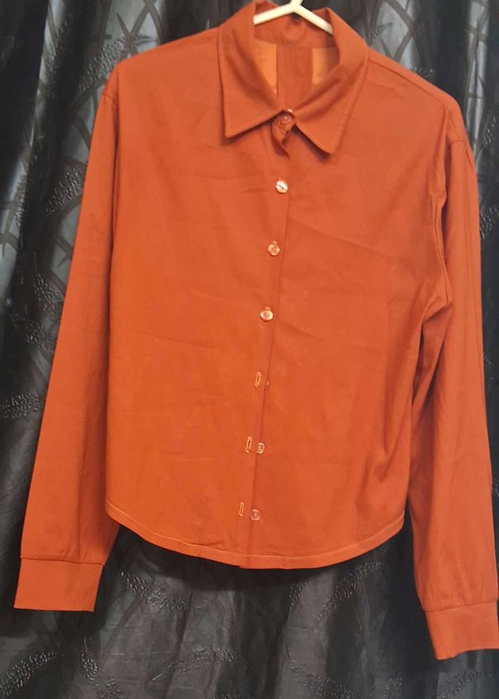 Orange Long Sleeve Shirt