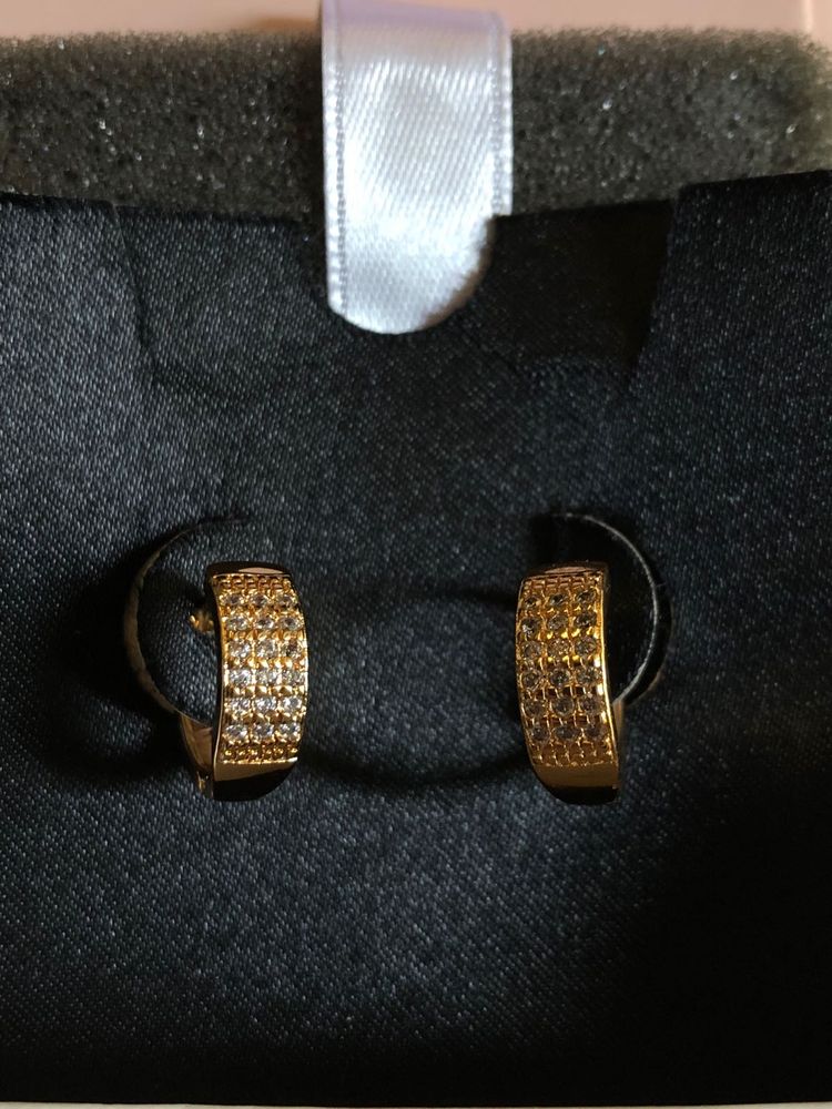 GOLD PLATED HOOP EARRINGS 🌟