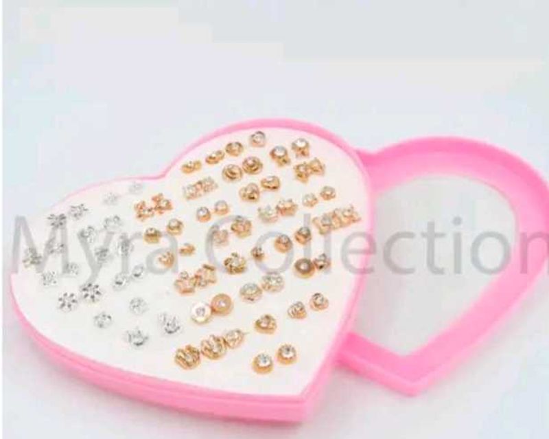 Earring Set With Hair Clips Combo