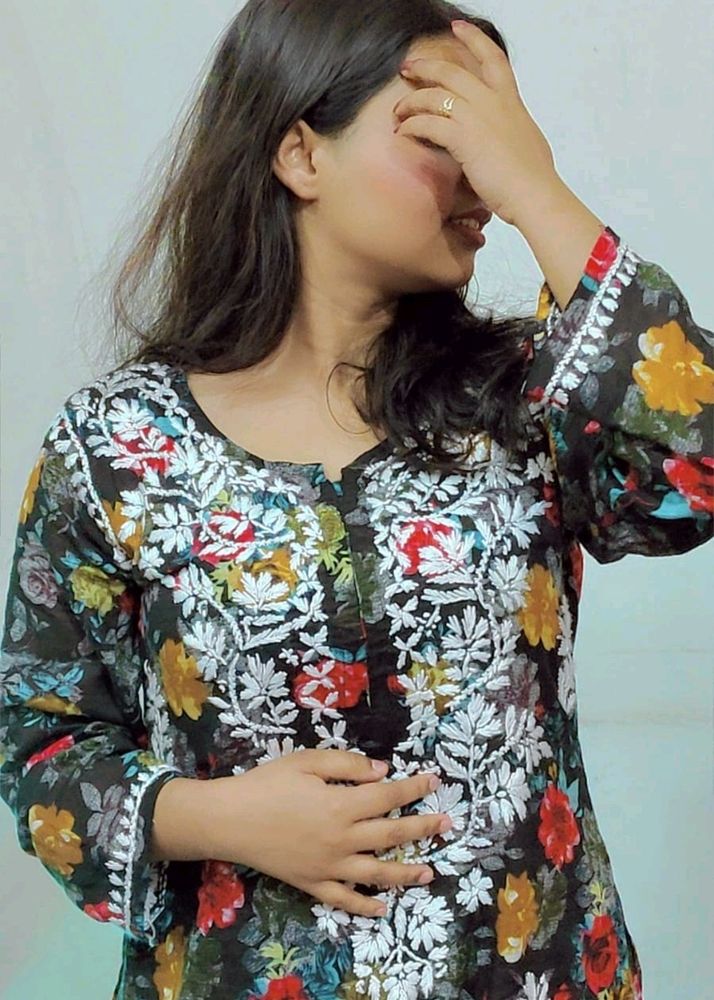 Chikankari Kurti + Plazo Set/ Cord Set