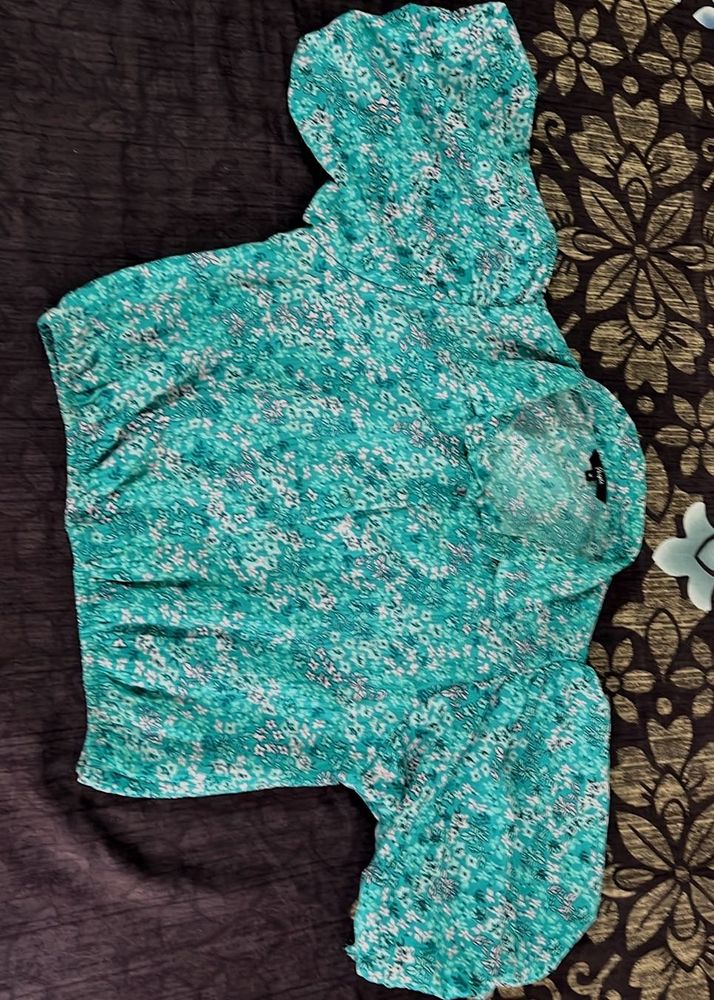 Floral Print Crop Top