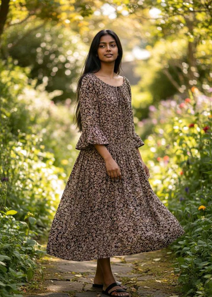 New🔥Sales 🔥Floral Print Midi Dress