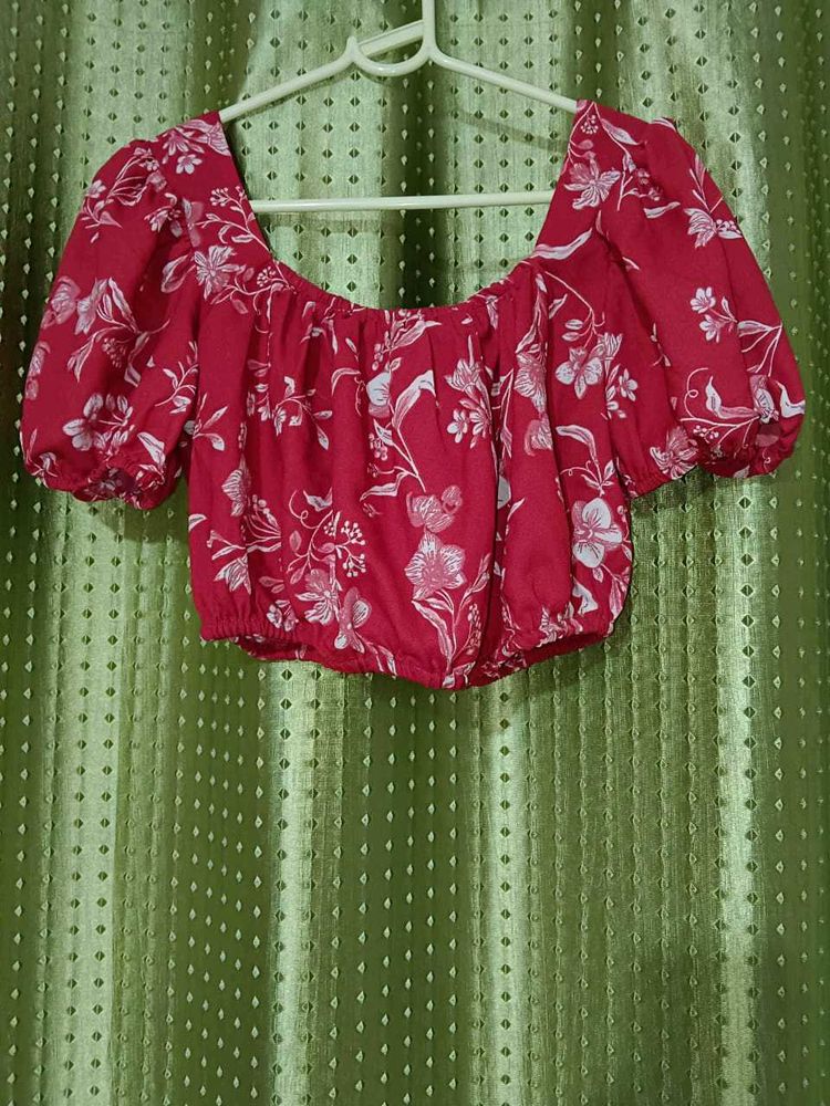 Red Crop Top