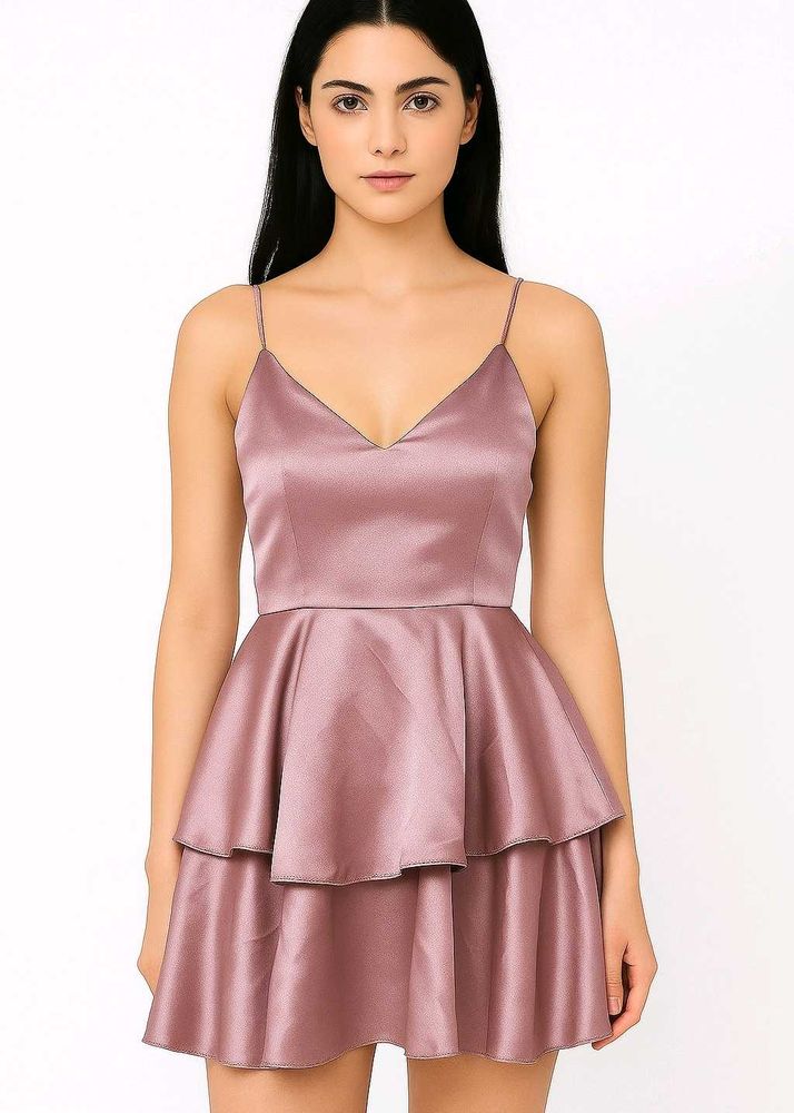 Mauve Skater Mini Dress
