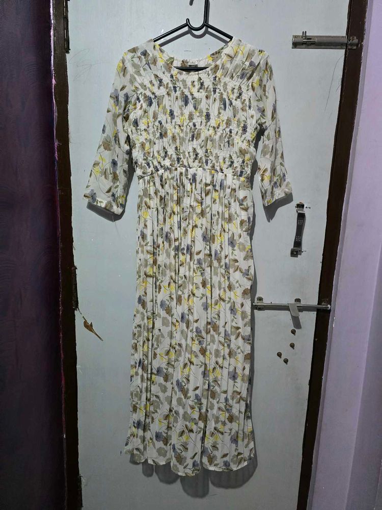White Floral Dress