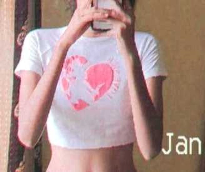 Cute Crop Graphic Tee