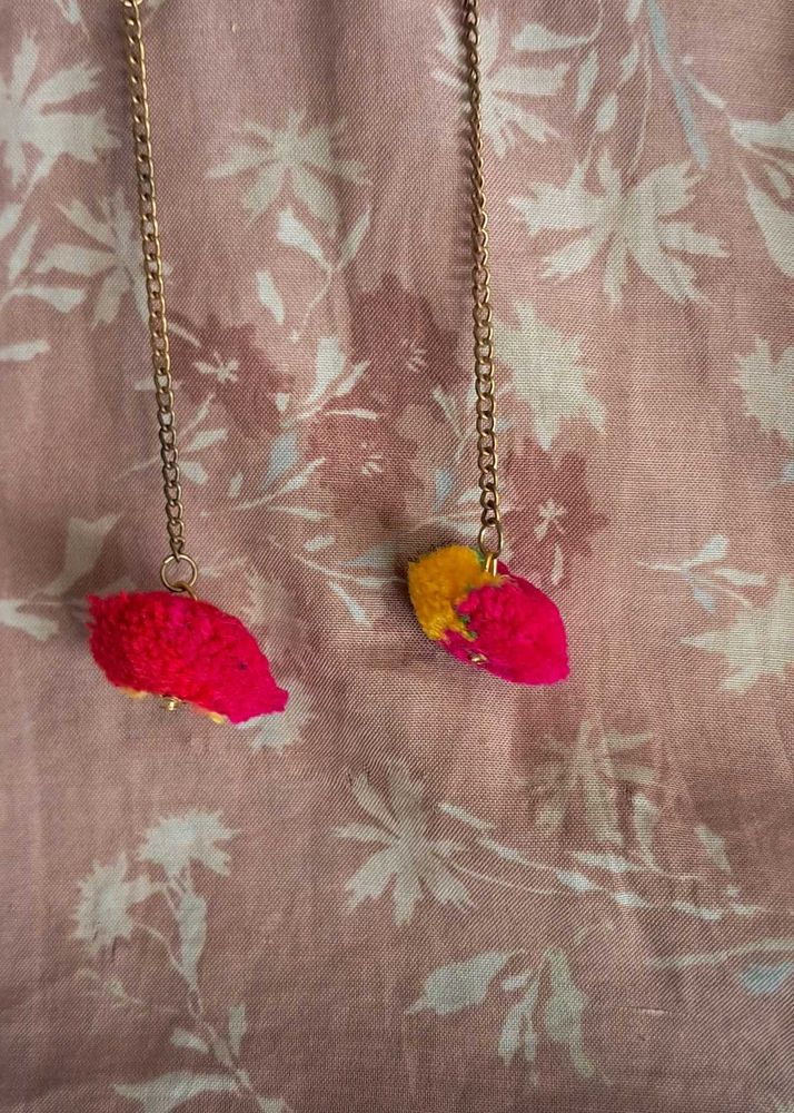 Pom Po Earrings