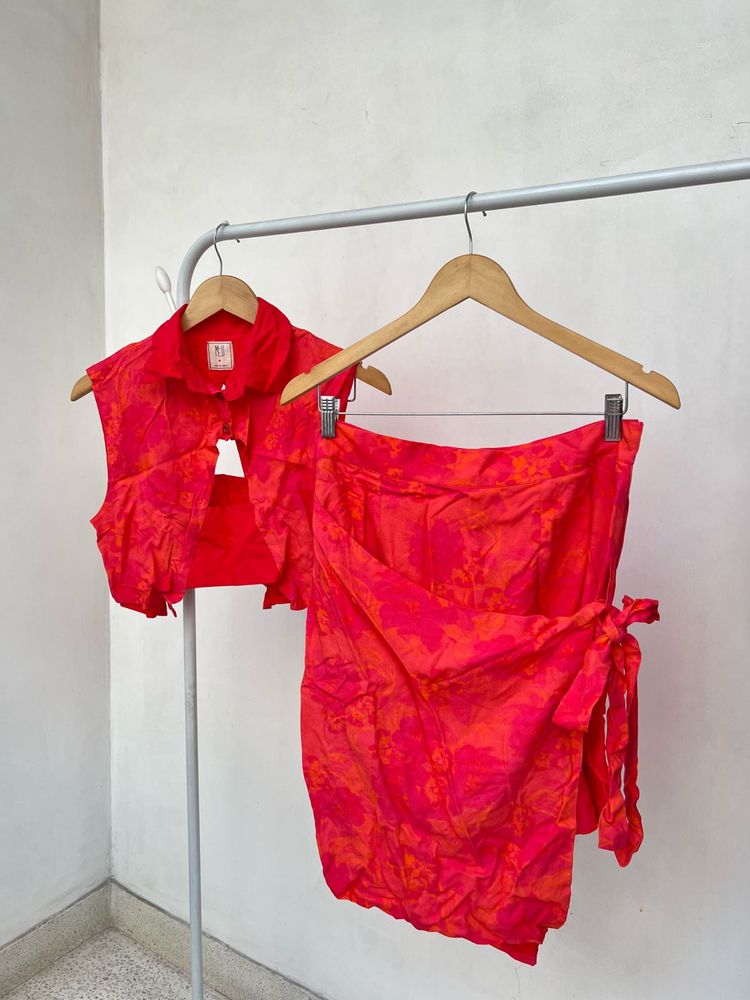 Chic Floral Two-Piece Set