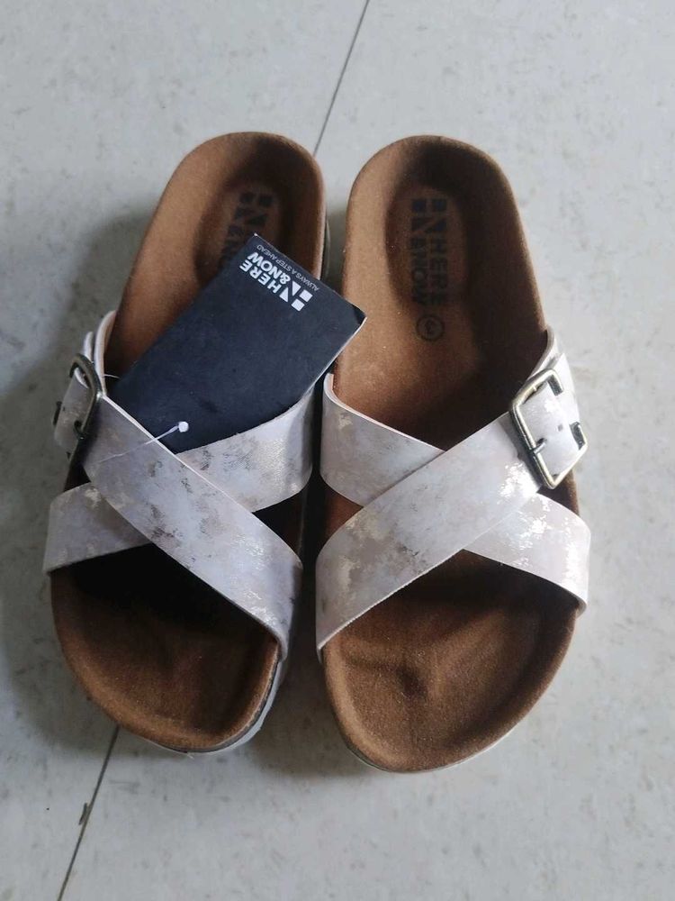 Criss-cross Strap Sandals New With Tag
