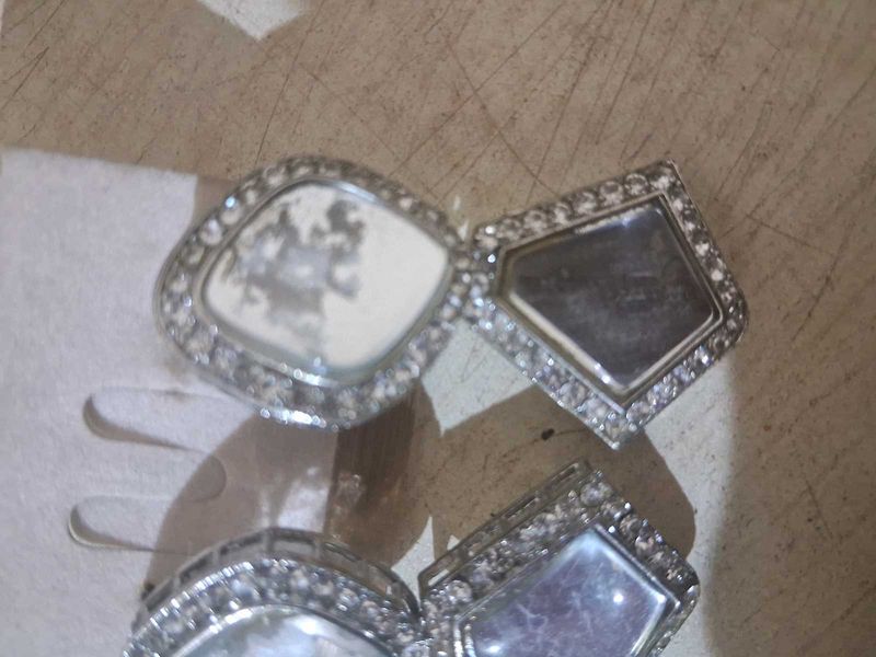 Vintage Rhinestone Cufflinks (Combo) 2 Earing