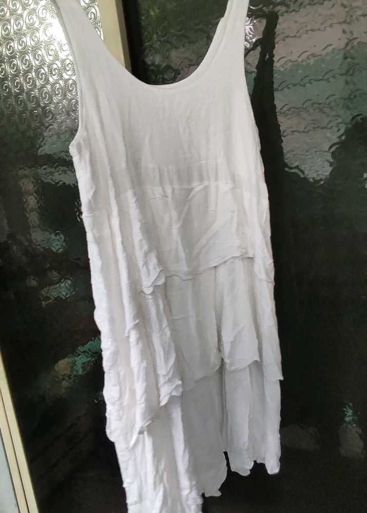 White Tiered Sundress