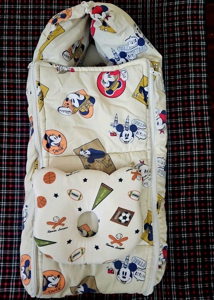 3 In 1 Cushion Comfortable Baby Nest + Free Pillow