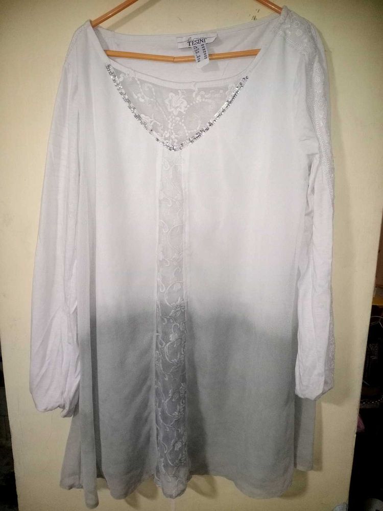 TESINI Ombre Lace Top