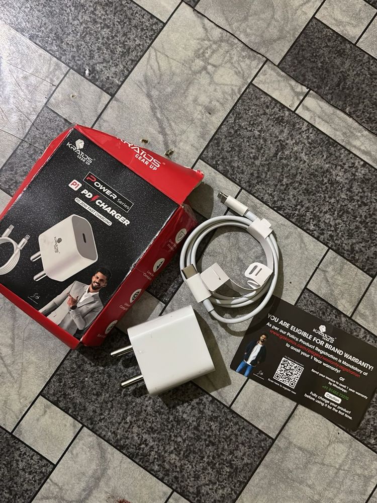 Kratos 20W Original Charger with Lightning Cable