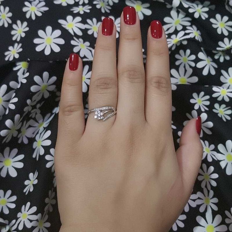 Sparkling Silver Ring