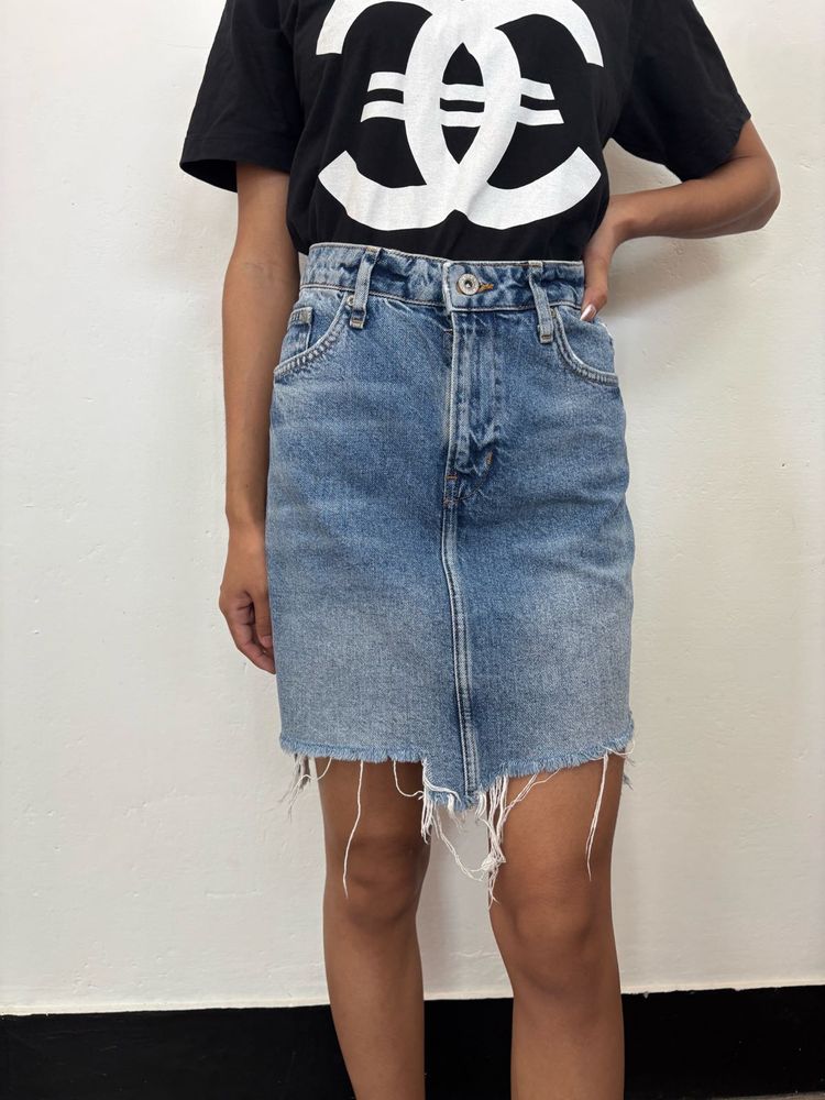 Denim Mini Skirt