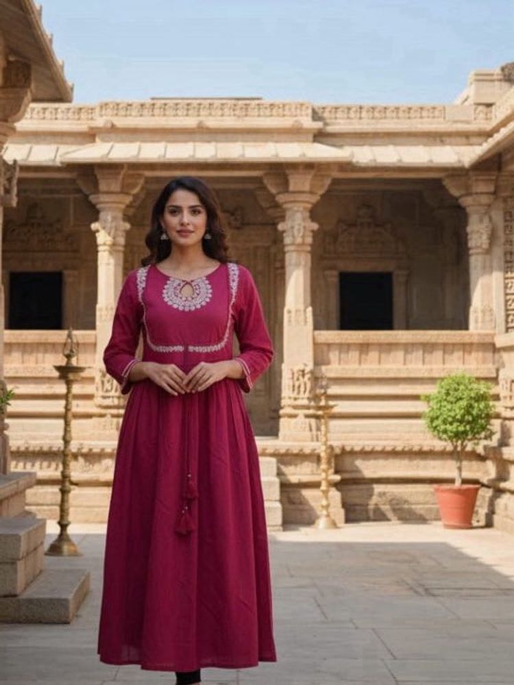 Elegant Embroidered Kurta