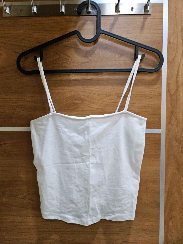 White Spaghetti Strap Top