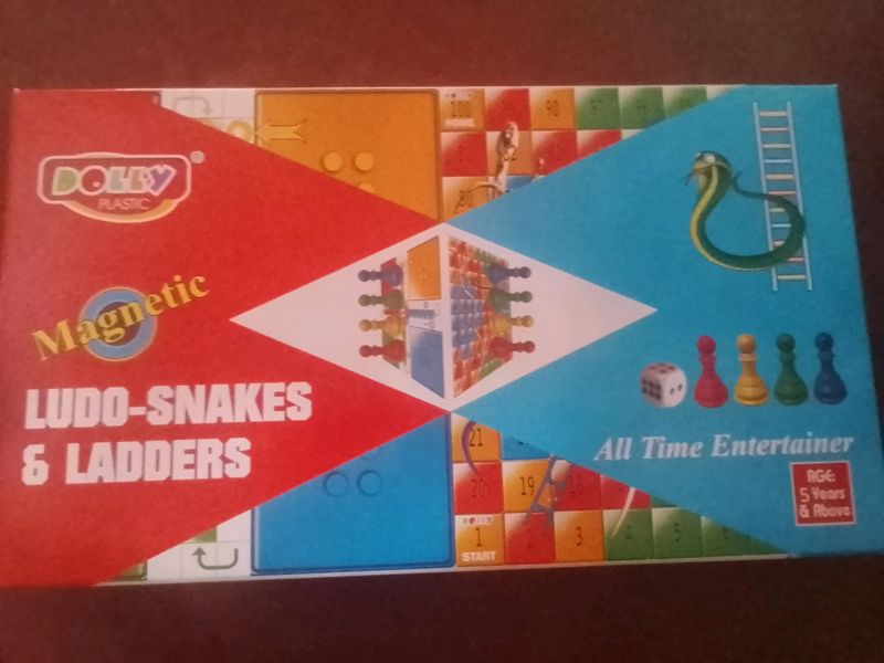 Magnetic Ludo-Snakes And Ladders