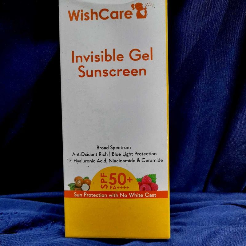 Wishcare invisible gel Sunscreen 50pa+++