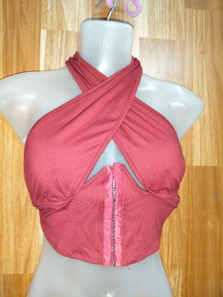 Pink Criss Cross Top 26oct10