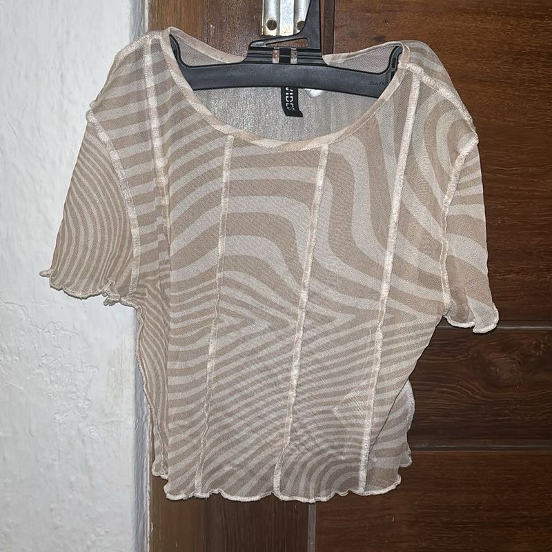 Sheer beautiful crop top In perfect condition