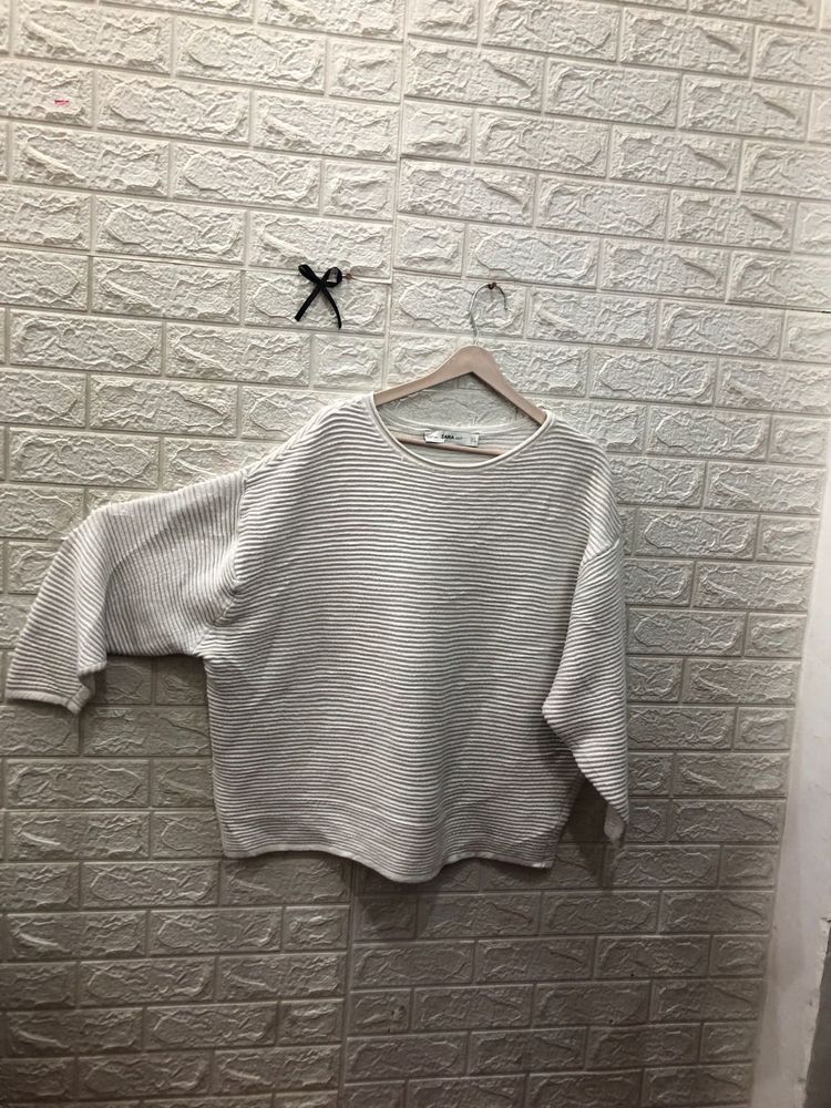 off white zara Knit Top🕶️‼️