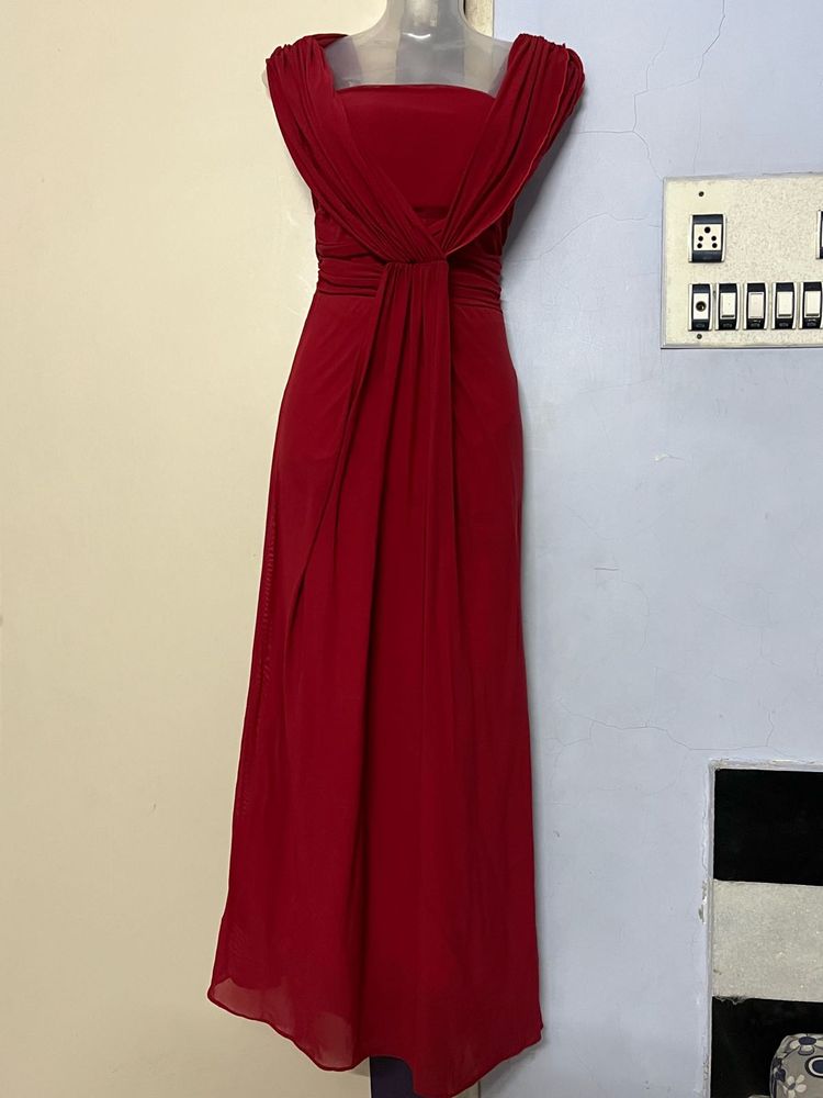 Pintrest padded Elegant Red Gown