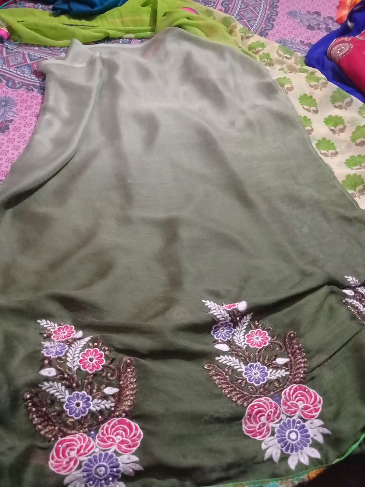 Saree Silk Green