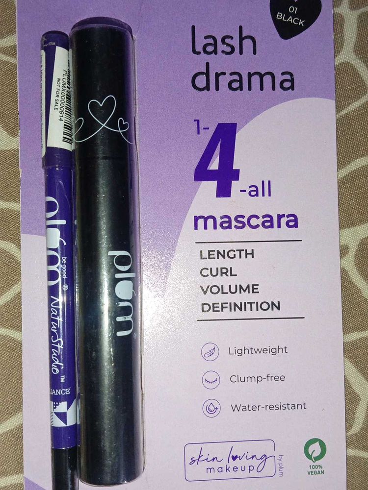 Plum Lash Drama Mascara &amp; Eyeliner combo
