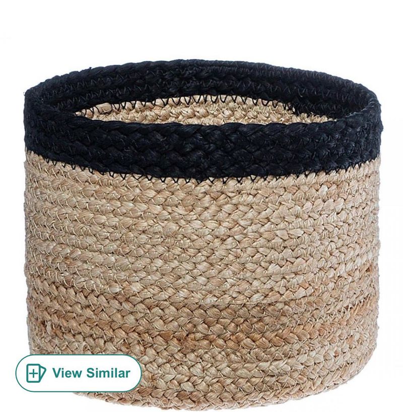 Braided Jute Storage Basket or Planter