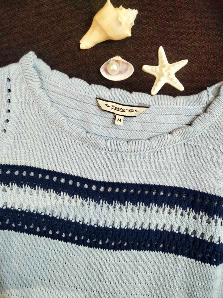 Roadster Light Blue Knit Top