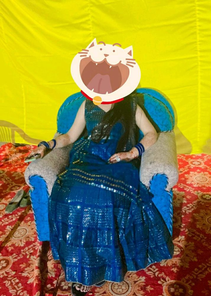 Navy Blue Full Sequence Lehnga