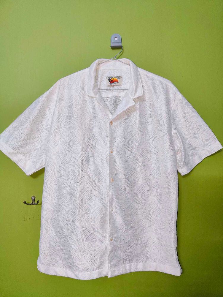 The Indian Garage Co. Textured Oversized Shirt - S