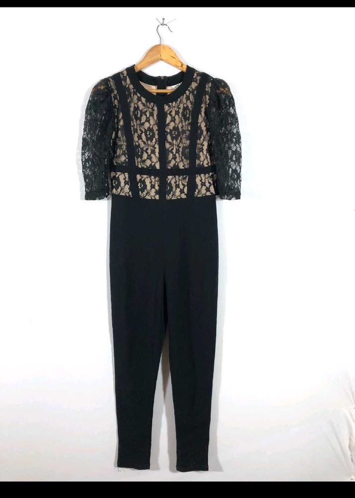Black And Cream Jumpsuit (Womens )