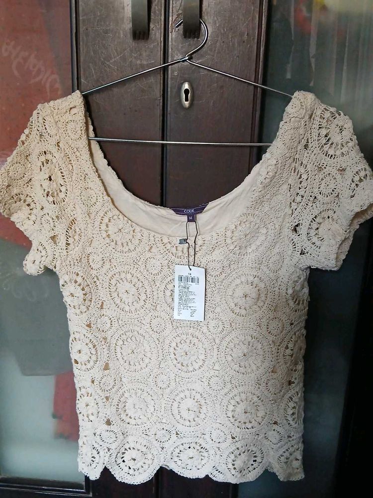 Crochet Detail Top - XL Size