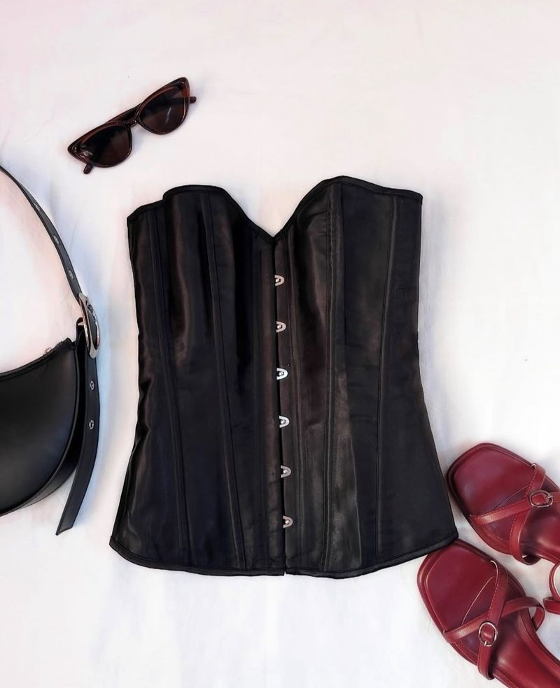 Black Corset Lace Up Buster
