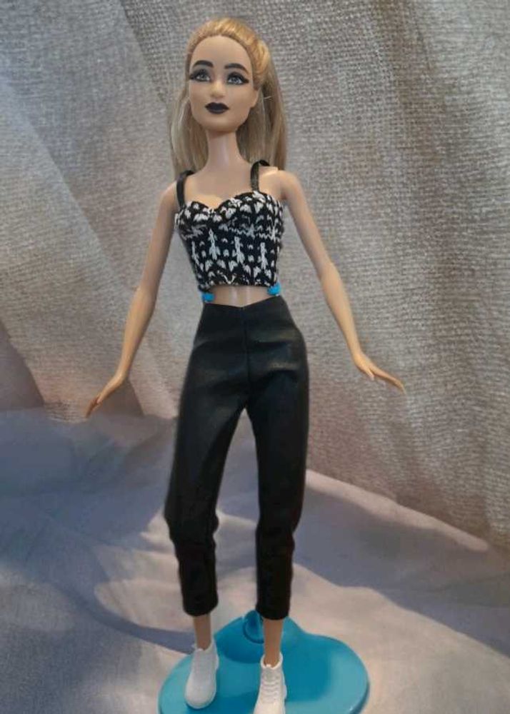 Corsetand leather pants for Barbie doll