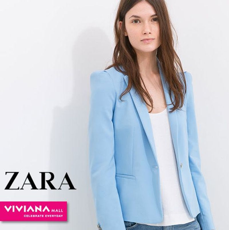 Zara Powder Blue Blazer