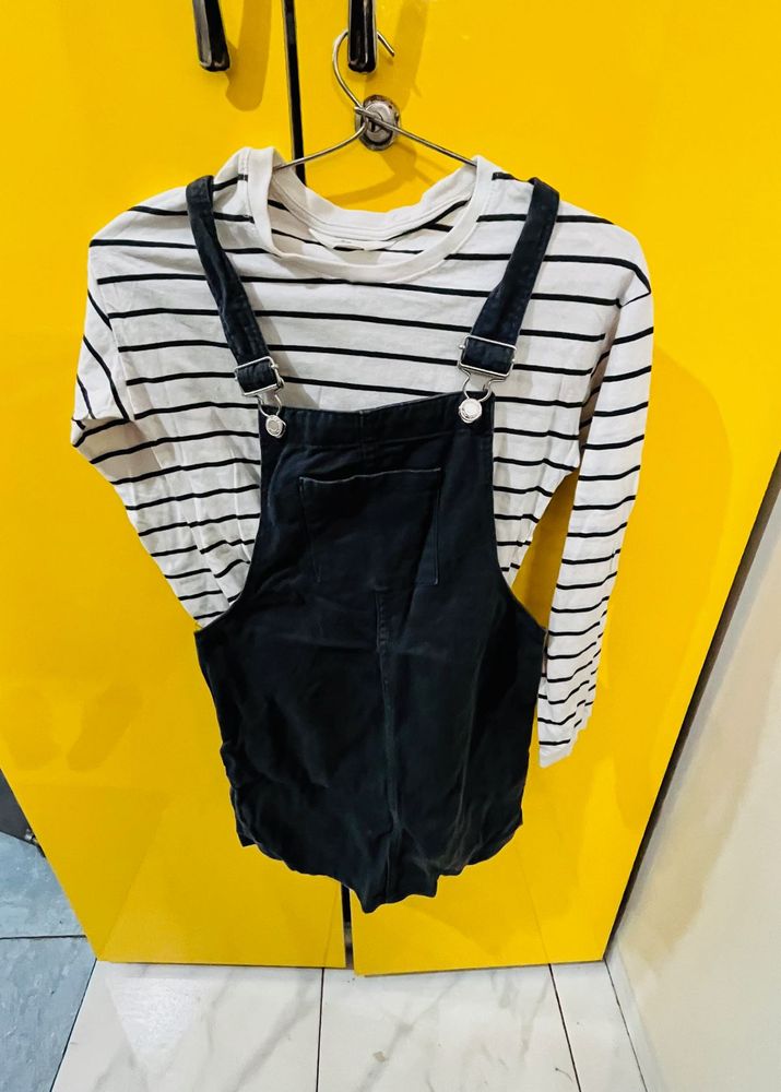 Cute Jumper Dress &amp; Striped Top