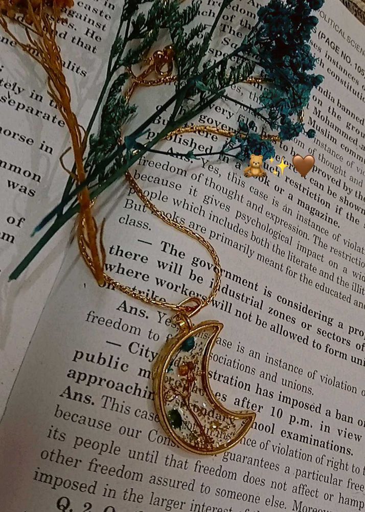 Resin Moon Pendents
