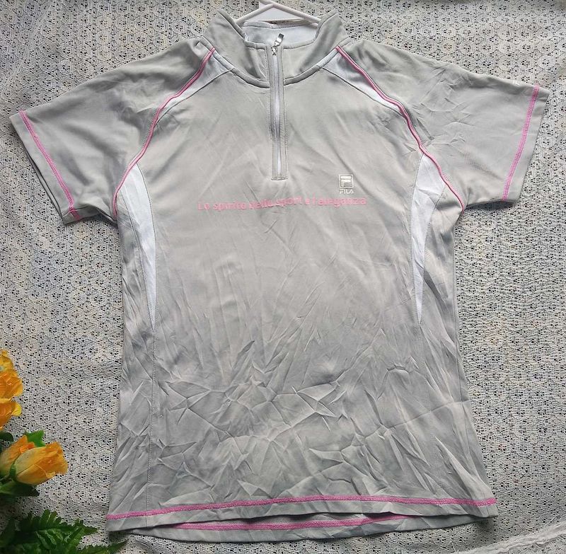 FILA Quarter Zip Pullover Top