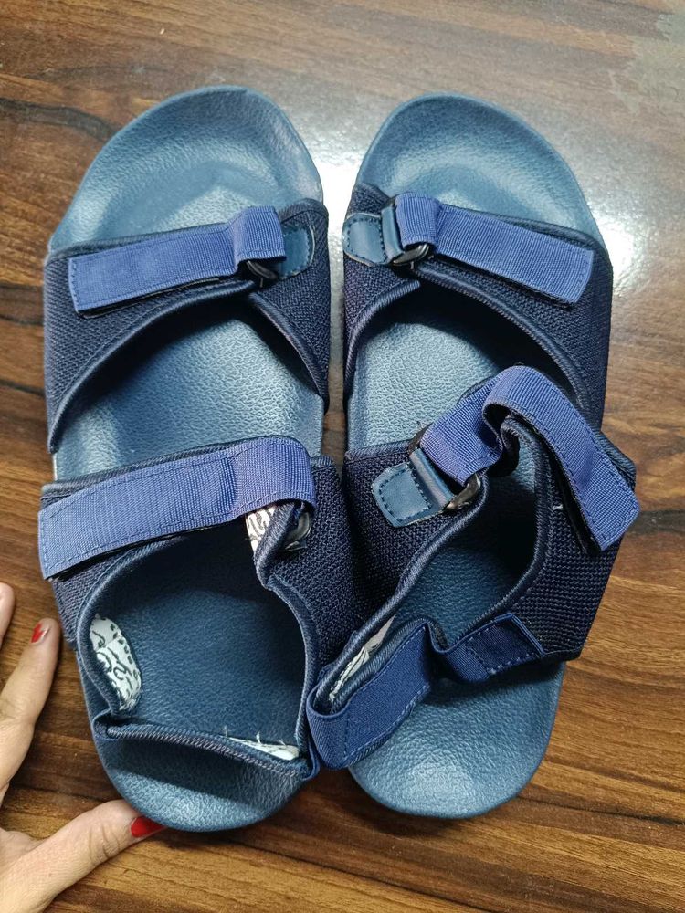 Blue Adjustable Sandals