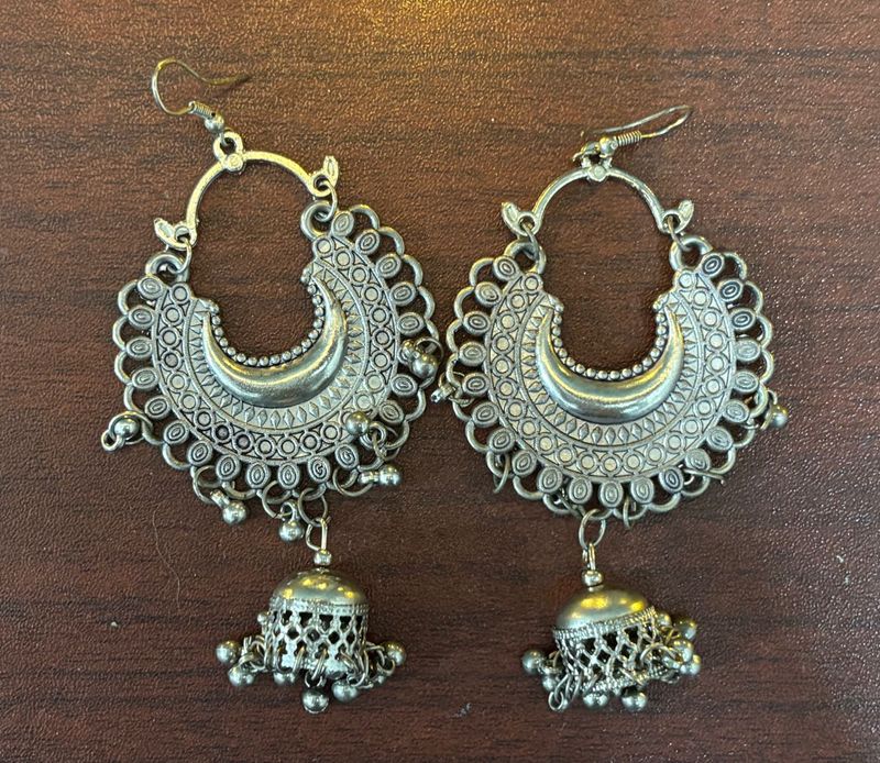 Oxidised Earring