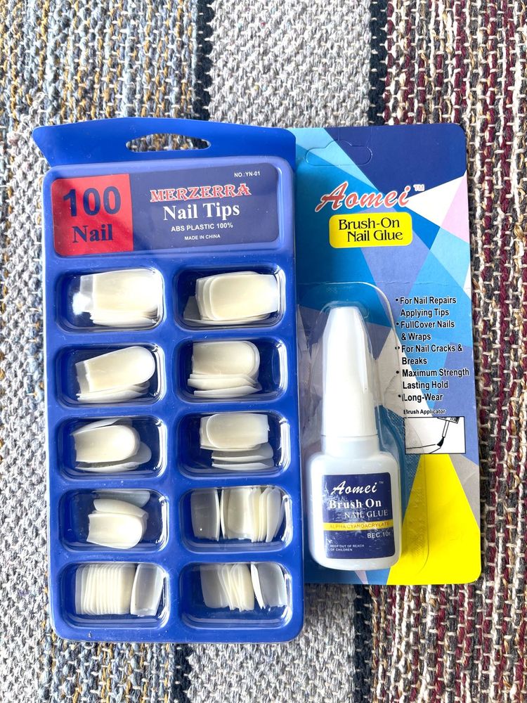 Nails With Nail Glue